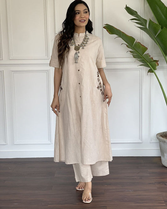 Sandstone Grace Cotton Kurta Set